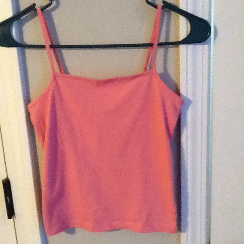 Pink cropped tank top